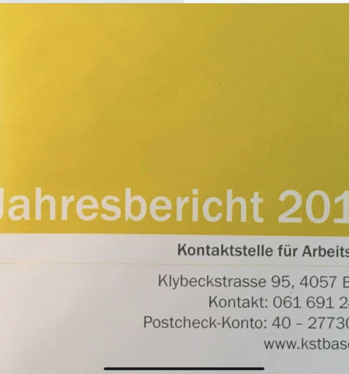 Budogogik im Jahresbericht der Kontaktstelle für Arbeitslose
